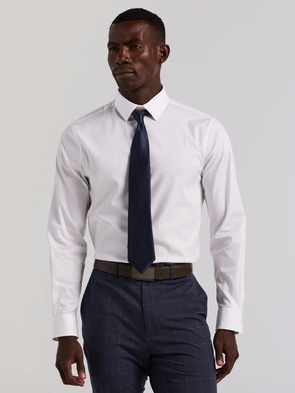 Perry Ellis Bright White Men's Dress Shirt
